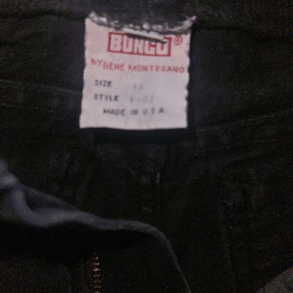 VTG 80s Bongo Jeans Ultra High Waist Straight Leg Black Sz 13 (28) 90s  USA Made - Picture 3 of 15